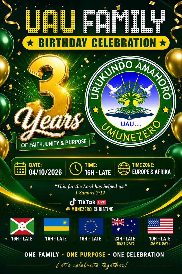 UAU Family Birthday Celebration event poster